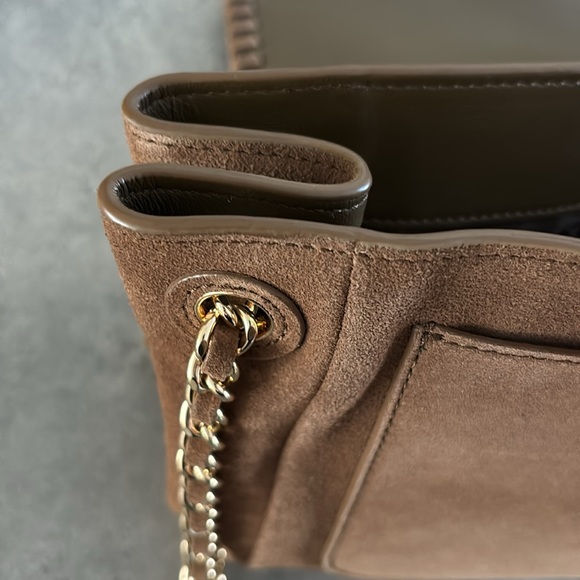 Tory Burch Brown Suede Shoulder Bag or Crossbody Bag - Picture 9 of 10